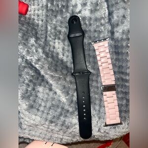 Black and Pink Watch Bands